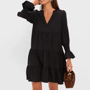 Tuckernuck Pomander Place Black Crepe Kenzo Dress Size Small